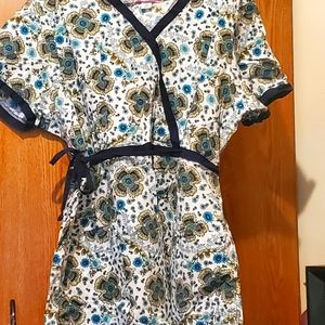 Plus size scrub top